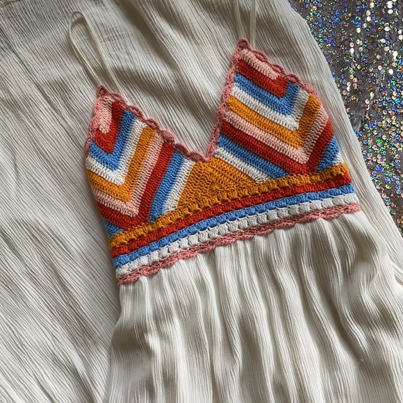 American Rag Dresses & Skirts - 🏖 Crochet Top Maxi Dress